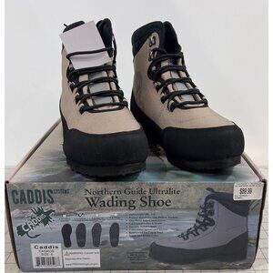 Caddis Northern Guide Ultra Lite Wading Shoes Men’s Size 8 Tan & Black With Box